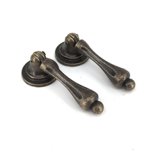 62x17mm Vintage Pendant Cabinet Knobs Kitchen Cupboard Door Drawer Handle Pull Chest Bin antique Bronze knobs 2024 - buy cheap