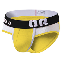 ORLVS Brand Men Underwear Briefs Mens Mesh Underpants Cueca Masculina U Pouch Male Panties Mens briefs Gay Underwear Ropa Pants 2024 - buy cheap