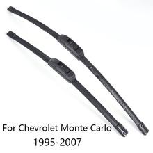 Par de lâminas de limpador de para-brisa automotivo, borracha, limpador de para-brisa para chevrolet monte conti 1995, 1996, 1997, 19998, 1999 para 2000 2024 - compre barato