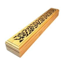 Bamboo Incense Burner Hand Carving Hollow Stick Incense Plate Holder Joss Stick Box Lying Censer For Home Decor Living Room 2024 - buy cheap