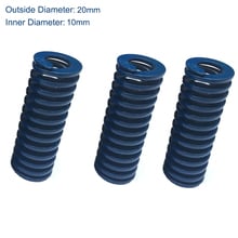 Tl 20mm od 10mm id 20mm 25mm 30mm 35mm 40mm 45mm comprimento de carga de luz azul 65mn molde de estampagem espiral de metal, mola de compressão 2024 - compre barato