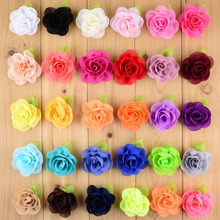 DHLFree Shipping 500pcs/lot New Style Flower With Green Leaf For girls Boutique Hair Flower Headwear DIY Accessories TH21 2024 - buy cheap