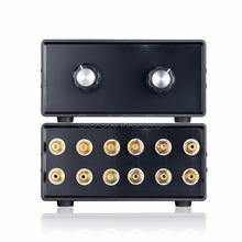 Douk audio Mini HiFi Stereo 4-IN-2-OUT RCA Audio Signal Splitter / Switcher Selector Passive Preamp 2024 - buy cheap