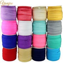 72 Colors New Arrival 5/8" 15mm FOE 50yds/roll Foe Elastic For Hair Ties and Headbands Kids DIY Headwarp YOU PICK ONE COLORS 2024 - buy cheap