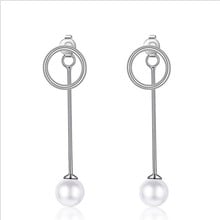 LUKENI-pendientes colgantes de perlas para mujer, aretes de plata 925, accesorio para chica, joyería para mujer, regalo de Navidad para amantes 2024 - compra barato