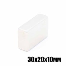 10pcs 30x20x10 mm Neodymium magnet Rare Earth Strong block permanent 30*20*10 mm fridge Electromagnet NdFeB nickle magnetic 2022 - buy cheap