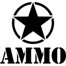 16CM*15CM Army Star Ammo Decal Car Stickers Motorcycle Decorating Stickers For Sliver Black C8-0352 2024 - buy cheap