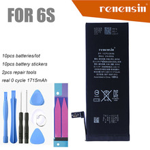 Renensin 10pcs/lot Best Quality 0 zero cycle Battery for iPhone 6S 17150mAh 3.82V Replacement Repair Parts batteries 2024 - buy cheap