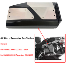 4.2 Liters stainless steel Decorative Box Toolbox Suitable for BMW side bracket  For BMW R1200GS LC ADV Adventure 04-17 R1200GS 2024 - buy cheap