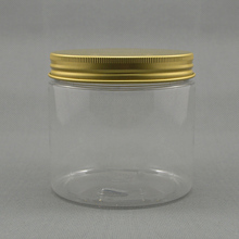 420G  PETcream jar plastic jar with gold  lid for night cream/mask cream/scrub cream/gel/moisturizer/hair wax packing 2024 - buy cheap