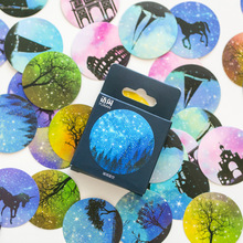 50Pcs/Set Bright Starry Sky Paper Sticker Decoration DIY Handmade Arts Craft Sticker Christmas Gift 2024 - buy cheap
