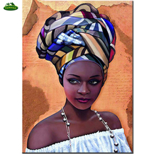 Pintura de diamante por número, ponto cruz 5d, bordado de diamante, moda sexy de mulher africana, mosaico de diamante quadrado, decoração de casa 2024 - compre barato