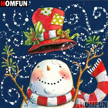 HOMFUN Full Square/Round Drill 5D DIY Diamond Painting "Cartoon snowman" 3D Embroidery Cross Stitch 5D Home Decor A17701 2024 - buy cheap