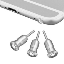 Siancs Gold Silver 3.5mm Headphone Port Dust Plug Diamond Mobile Phone Earphone Jack Stopper Metal Headset Cover for Tablet PC 2024 - buy cheap