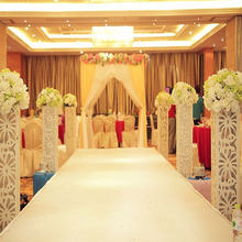 Corredor de alfombra blanca de boda de lujo, 2 metros de ancho por 20 metros de longitud, decoración para fiesta de boda, suministro de pasillo de banquete 2024 - compra barato