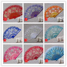 Free Shipping 100pcs/lot  Europe style lace fan  ladies plastic hand fan Lace lady fan Wedding Gifts novelty wedding decoration 2024 - buy cheap