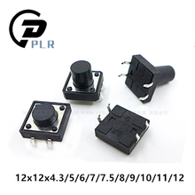Interruptor táctil DIP de 20 piezas 12x12x4,3 5 6 7 7,5 8 9 10 11 12mm 4 pin botón pulsador Micro interruptor de restablecimiento automático 2024 - compra barato