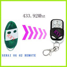 SERAI OG-Control remoto para puerta de garaje, 433,92 mhz, SERAI OG 62 433mhz, con batería 2024 - compra barato