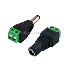 5 Set 5.5mm x 2.1mm Female Male DC Power Plug Adapter for 5050 3528 5060 Single Color LED Strip and CCTV Cameras 2024 - buy cheap