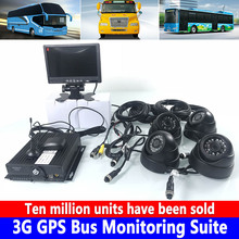 Устройство записи на карты SD + 7-дюймовый дисплей + миллион пикселей высокой четкости 3G GPS комплект мониторинга автобуса трейлер/кран/транспортный грузовик 2024 - купить недорого