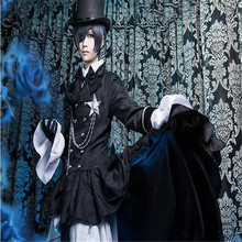 Ciel Phantomhive Anime Tuxedo Dress Man Woman Black Butler Kuroshitsuji Halloween Cosplay Costume A744 2024 - buy cheap