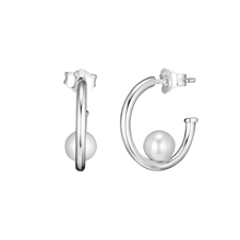 CKK-Pendientes de plata de ley para mujer, Aretes con perlas, aros contemporáneos, joyería 925 2024 - compra barato