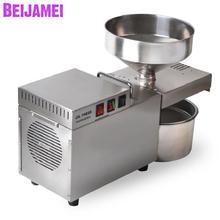BEIJAMEI Commercial household peanut oil press machine industrial electric stainless steel automatic cold hot oil presser maker 2024 - buy cheap