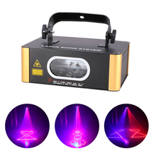 AUCD 300mW Red Blue Beam Projector Laser Lights 23 CH DMX Moving Ray Scan Lamp DJ Disco Par Home Party Show Stage Lighting 504RB 2024 - buy cheap