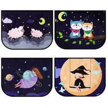 Professional Car Side Sunshade Cartoon Window Sun Curtain Polyester For Kids Cars Rear Side Shade Window Interior Accessories 2024 - buy cheap