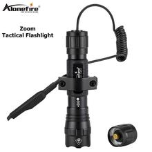 AloneFire-Luz Led blanca para arma, linterna táctica de caza, montaje del visor del Rifle, interruptor remoto, tk503 2024 - compra barato
