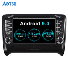 Aotsr-reproductor de DVD para coche, dispositivo multimedia con Android 9,0, navegación GPS, 2 din, grabadora de radio, 4GB + 32GB, 2GB + 16GB, para AUDI TT 2008-2014 2024 - compra barato