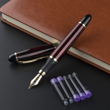 High Quality Jinhao X450 Metal 0.5mm Fountain Pen Fine Nib Student Business Office Iraurita Ink Pens School Supplies Stationery 2024 - buy cheap