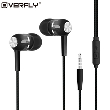 Overfly Sport Earphone Wired Super Bass 3.5mm Colorful Headset Earbud with Microphone Hands Free for Samsung Xiaomi Iphone 2024 - buy cheap