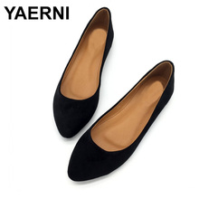 YAERNI-zapatillas de Ballet sin cordones para Mujer, Zapatos de señoras solteras, calzado para Mujer Plus size806 2024 - compra barato