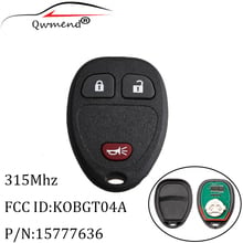 QWMEND 3Buttons Remote key For KOBGT04A 15777636 315Mhz For Chevrolet HHR Uplander Pontiac Montana SV6 Saturn Relay For Buick 2024 - buy cheap