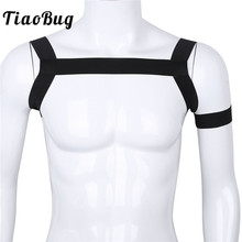 Tiaobug-fitas elásticas moda corta-top, sexy, músculo, bondage, cinto masculino, bondage, fantasia, roupa de balada 2024 - compre barato