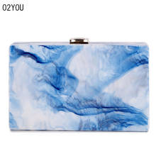 2018 New Designer Women Messenger Bag Flap Marble Ladies Small Shoulder bag Plastic Mini Crossbody Female Pearl Acrylic Bags 2024 - buy cheap