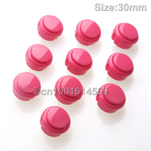 10 PCS/lot 30mm Round Arcade Push Button Replace For SANWA Button OBSF-30 OBSN-30 OBSC-30 Action Push Button & MAME DIY - 5#Pink 2024 - buy cheap