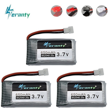 3,7 V 650mAh литий-полимерный Батарея для Syma X5 X5C X5C-1 X5SC X5SW X6SW H9D H5C M68 FY550 HJ818 HJ819 L15FW 3,7 V дрона с дистанционным управлением Батарея 3 предмета в комплекте 2024 - купить недорого