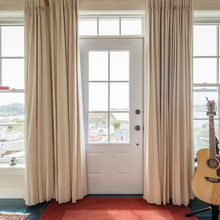 Cortinas opacas de colores sólidos para el dormitorio, de imitación de lino, modernas, cortinas para sala de estar, dormitorio, cortinas persianas para ventanas personalizadas 2024 - compra barato