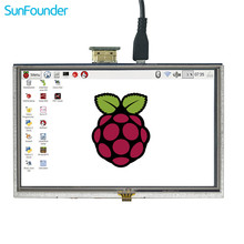 SunFounder 5 "HD TFT LCD сенсорный экран монитор Дисплей HDMI 800*480 для Raspberry Pi 3, 2 модели B и Raspberry Pi 1 Модель B + 2024 - купить недорого