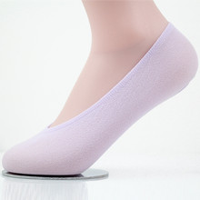 Verão confortável algodão menina de fibra de bambu meias das mulheres tornozelo baixo femininas invisível cor menino menina hosier 5 par = 10pcs WS53 2024 - compre barato