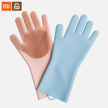 New xiaomi mijia magic silicone cleaning gloves insulation non-slip smart easy to foam double-sided wear gloves for smart home 2024 - buy cheap