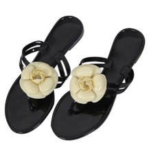 Sandalias de verano para mujer, chanclas de exterior, zapatos de playa de mujer con flores, sandalias de gelatina para mujer 2019 2024 - compra barato