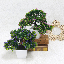 NEW Artificial Plants Bonsai Small Tree Pot Plants Fake Flowers Potted Ornaments For Home Decoration Hotel Garden Decor 2024 - buy cheap