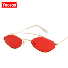 Yoovos 2019 Alloy Sunglasses Women Vintage Metal Glasses Lady Classic Mirror Retro Sun Glasses Mirror Oculos De Sol Gafas UV400 2024 - buy cheap