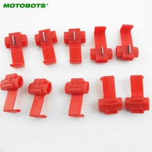 MOTOBOTS 50Pcs Red Scotch Lock Wire Connectors Quick Splice Terminals Crimp Electrical #AM2313 2024 - buy cheap