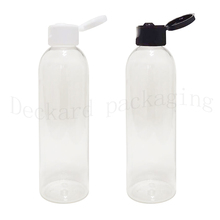 Botellas de plástico con tapa abatible para champú de Vacío claro, contenedor de cosméticos, Gel de ducha, champú, jabón líquido, 200ml 2024 - compra barato