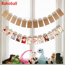 12 Months Photo Bunting Flags Garland Bunting Banner Kids Birthday Party Baby Shower 1st Boy Decoration first birthday boy party 2024 - buy cheap