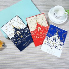 1pcs Sample Laser Cut Castle Wedding Invitations Card Stamping Business Greeting Card Customize Birthday Wedding Party Supplies 2024 - buy cheap